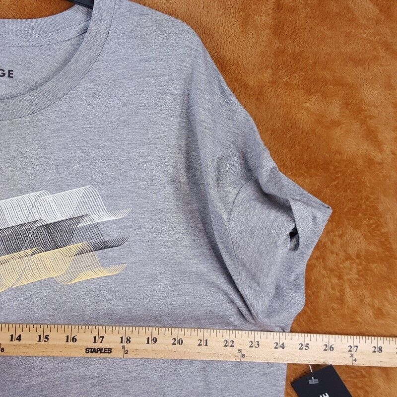 Vestige Mens Shirt Xxl Gray Pullover Crew Twisty Shape Graphic Cotton Tee — image 5 of 7